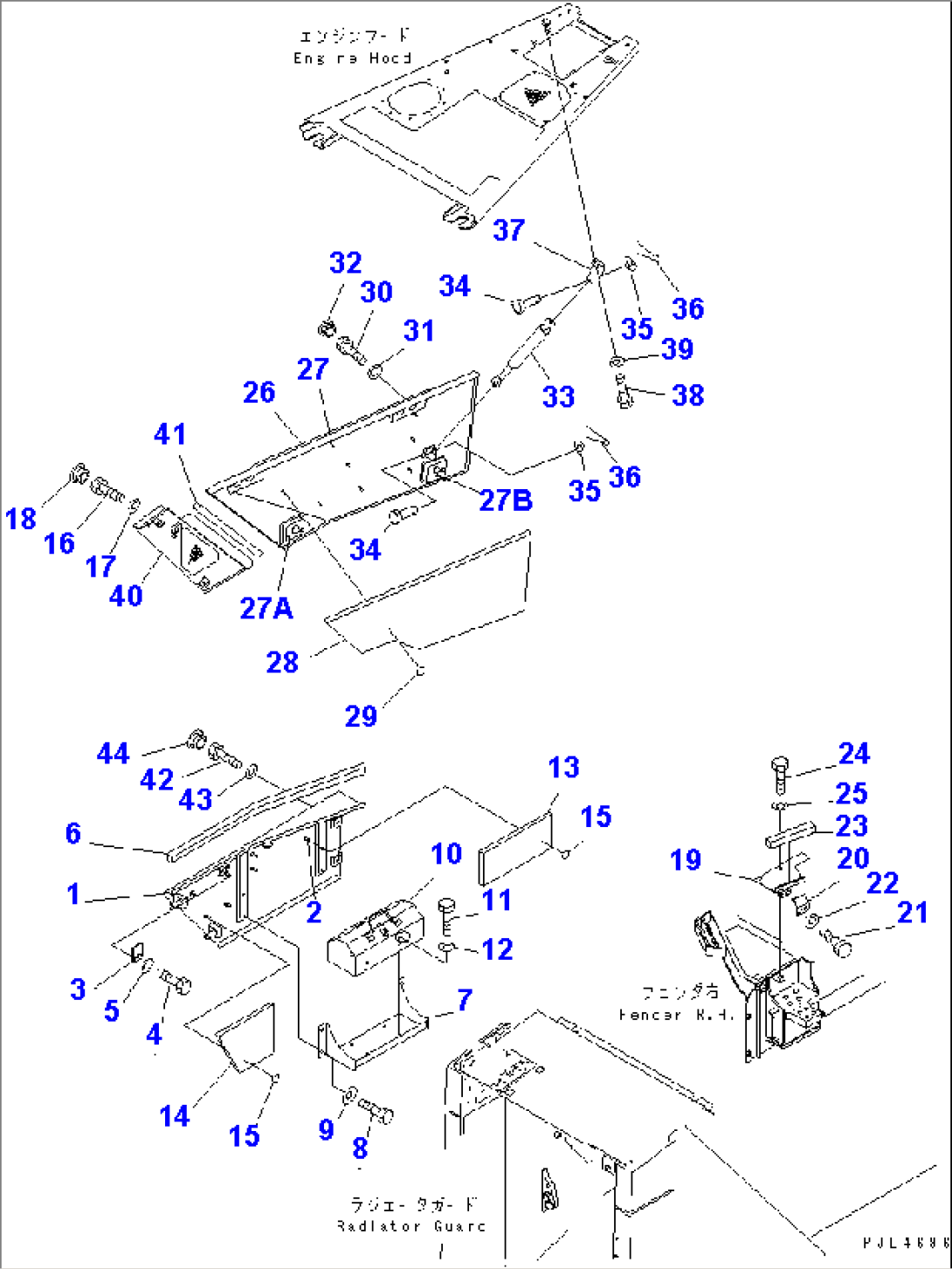 SIDE COVER¤ R.H. (NOISE SUPPRESSION SPEC.)(#60753-)