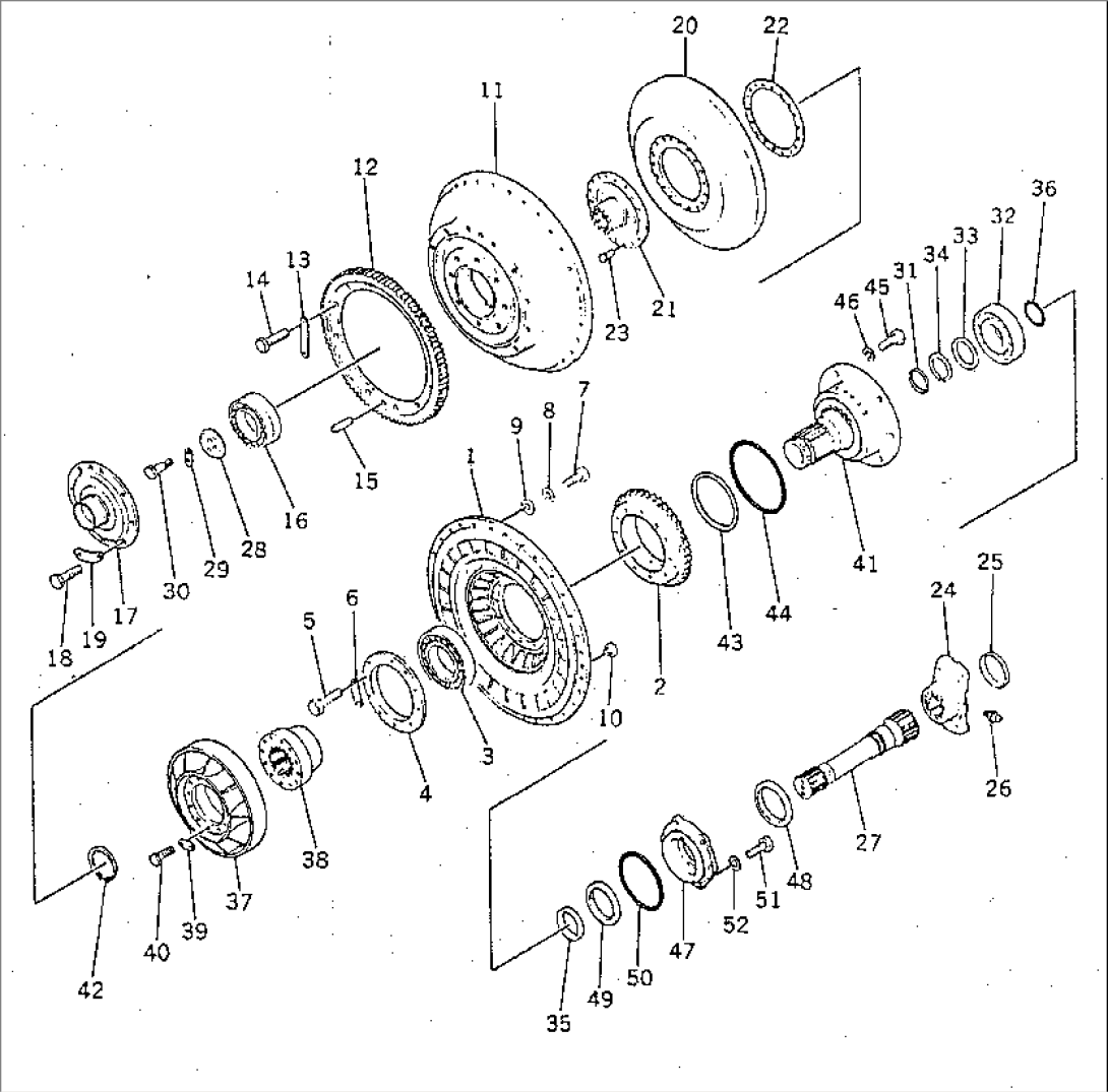 TURBINE SHAFT AND STATOR