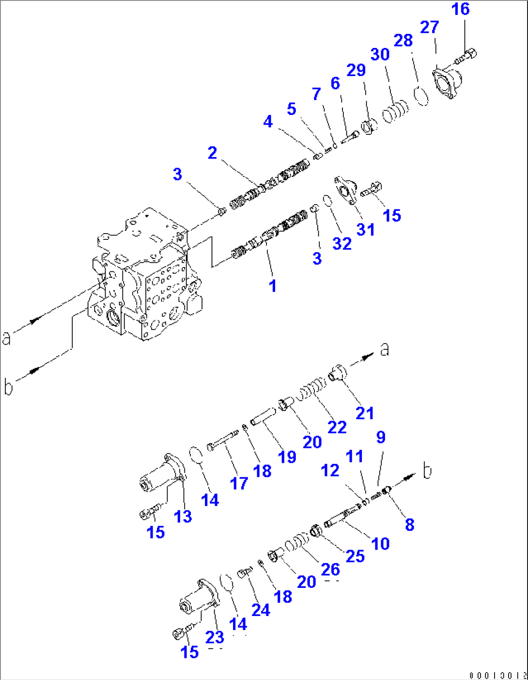 CONTROL VALVE (4-SPOOL) (3/9)