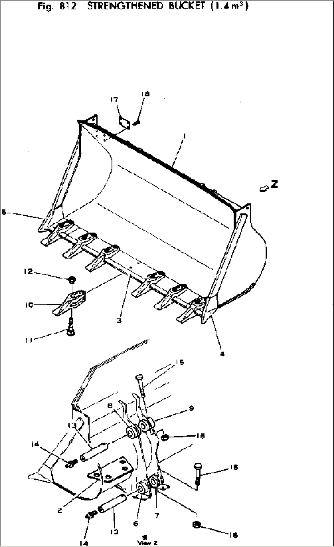 STRENGTHENED BUCKET (1.4M3)