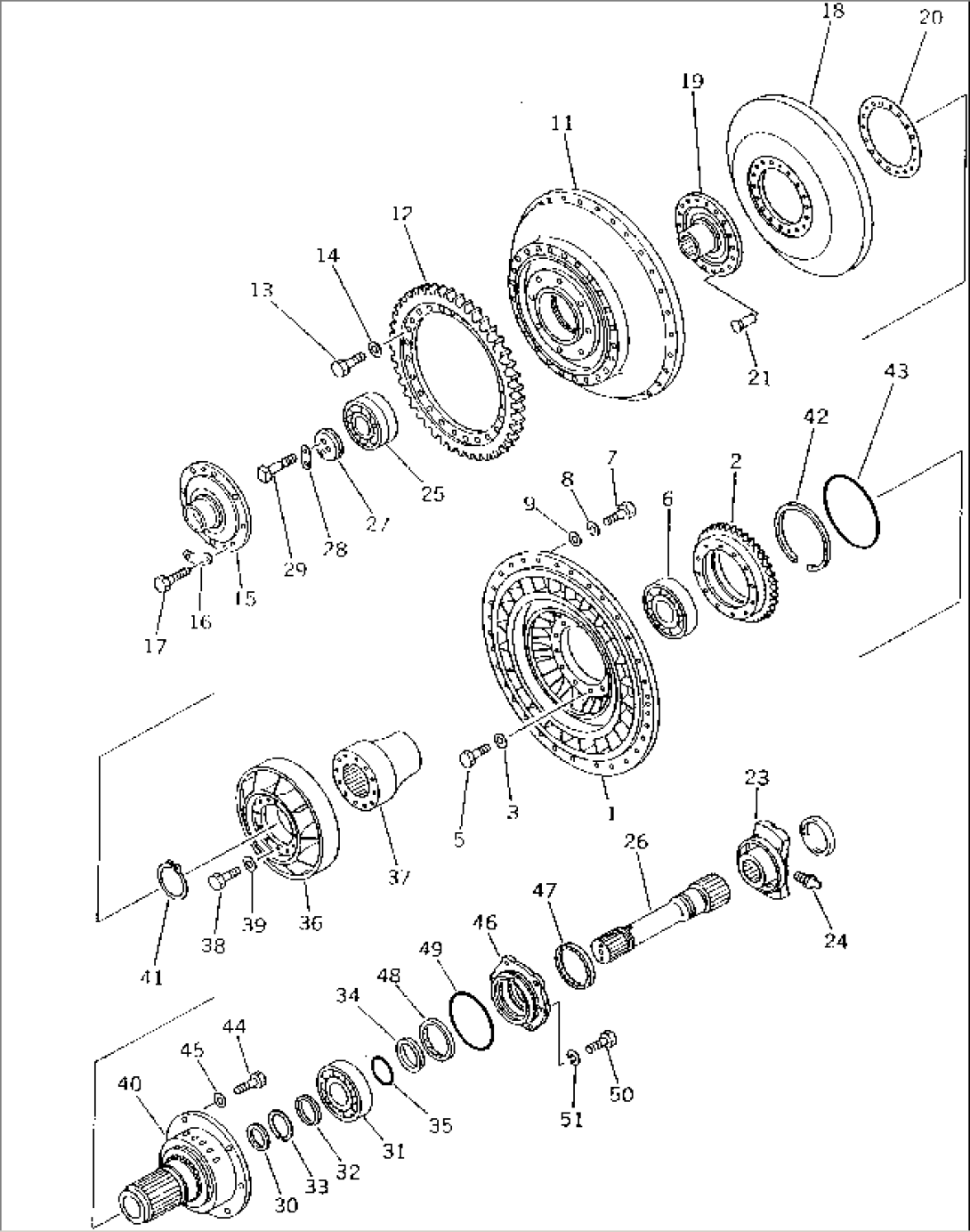 TURBINE SHAFT AND STATOR(#15686-31302)