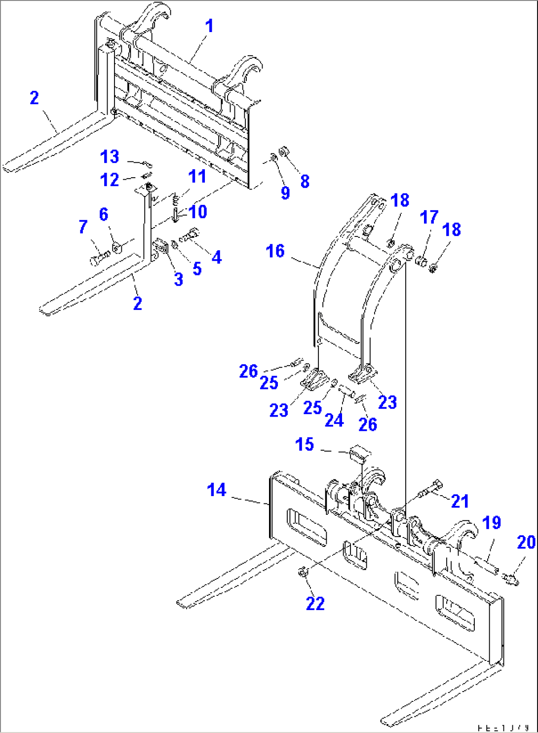 FORK (MULTI COUPLER)(#60001-)