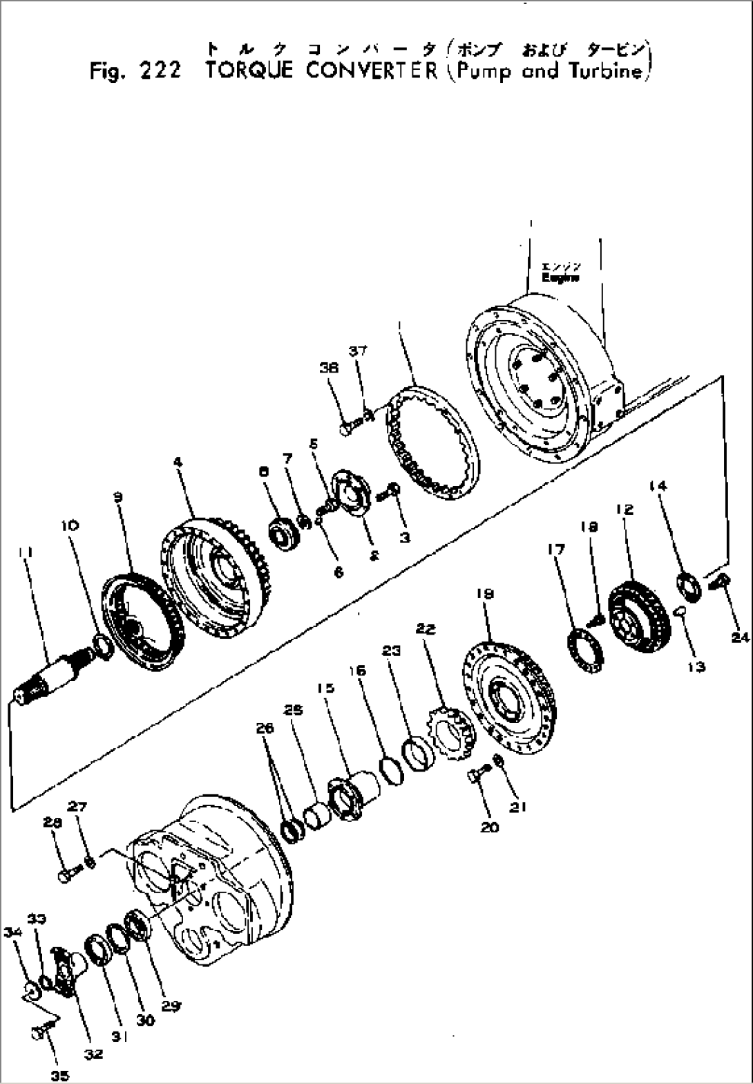 TORQUE CONVERTER (PUMP AND TURBINE)