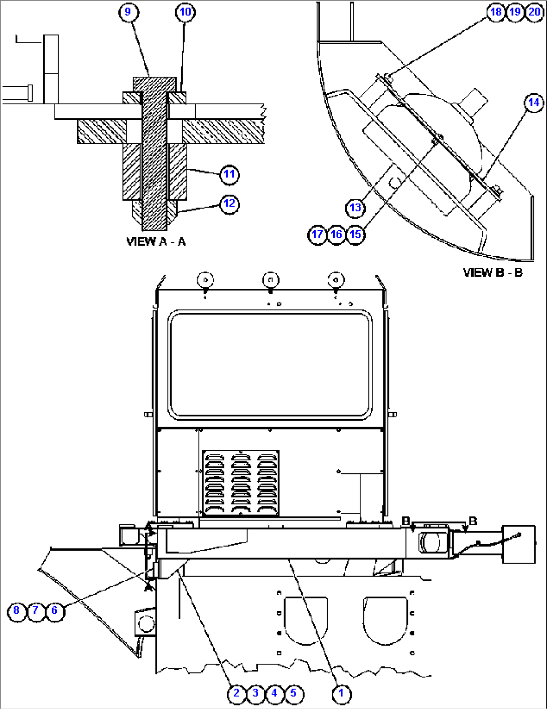 L.H. DECK MOUNTING & MISCELLANEOUS