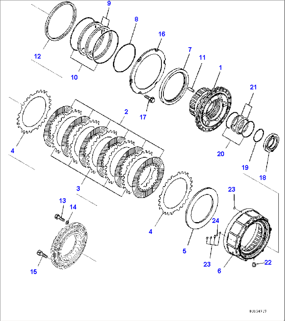 Rear Axle, Final Drive L.H. (#7079-)