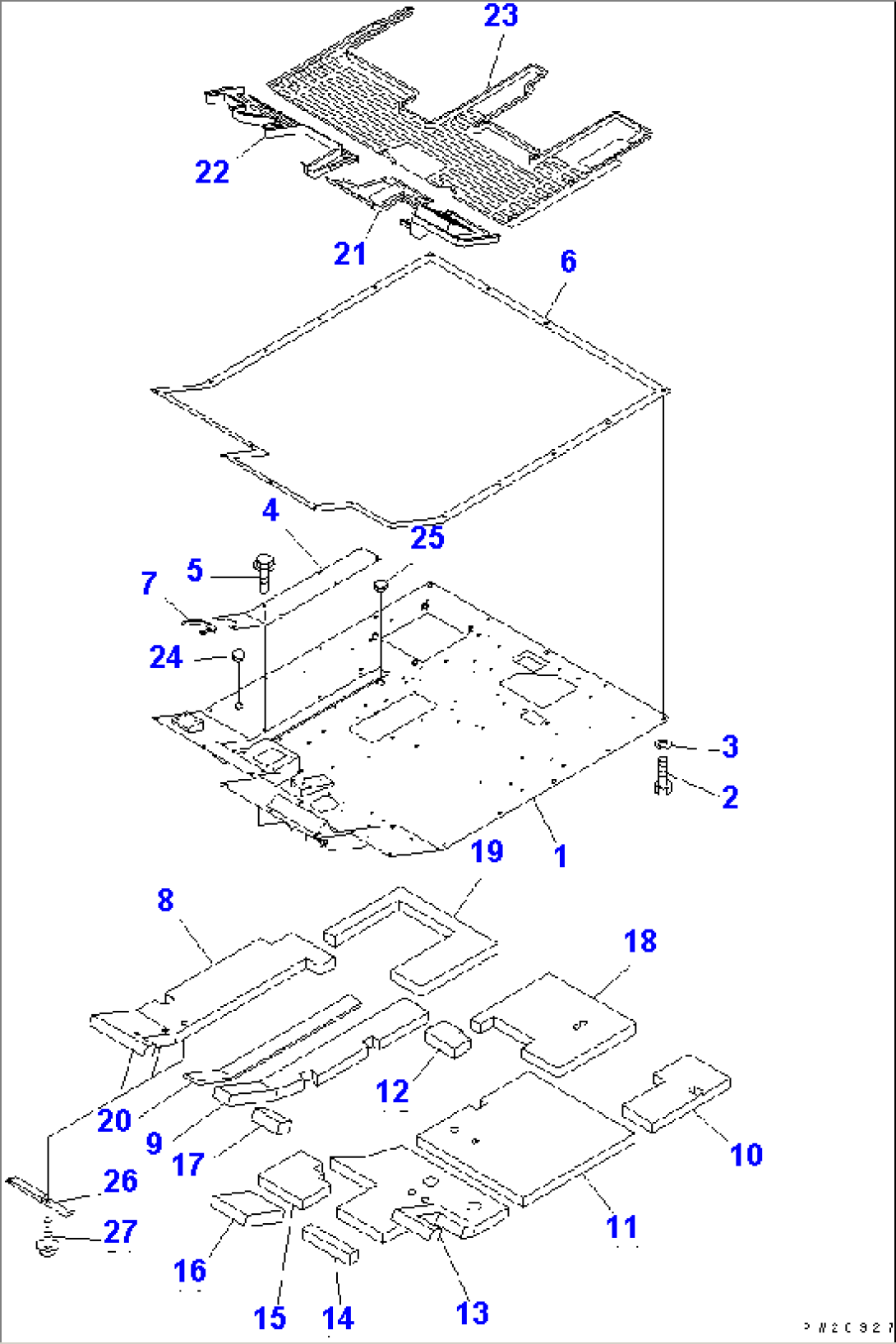 FLOOR FRAME AND MAT