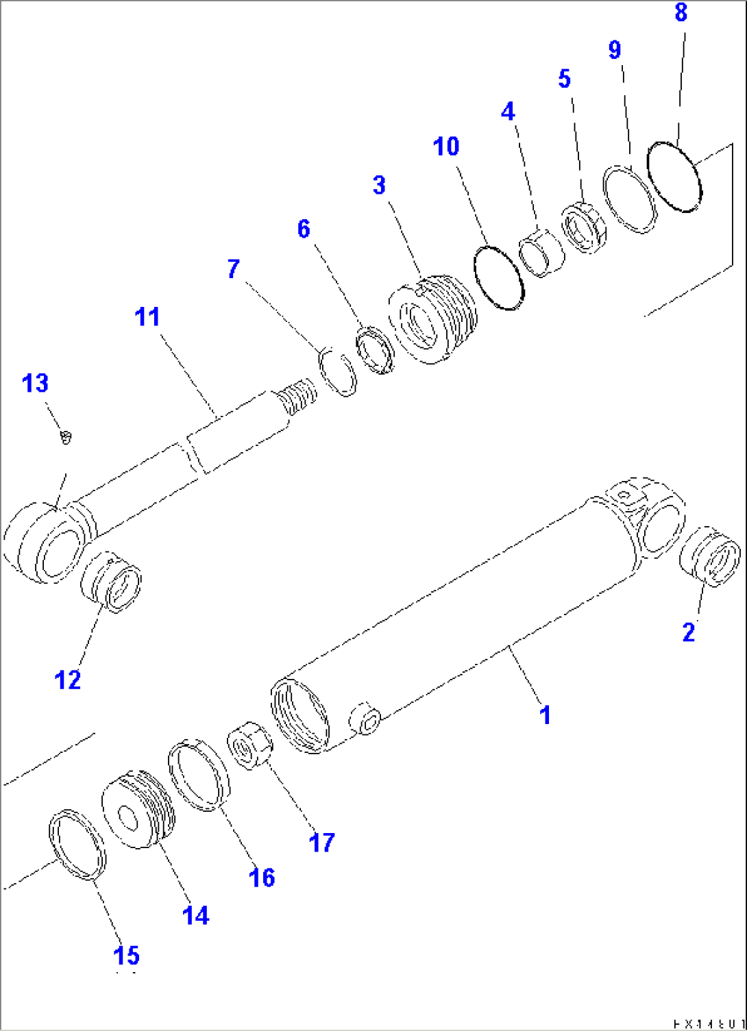 BLADE CYLINDER (FOR MULTI BLADE)(#60001-)