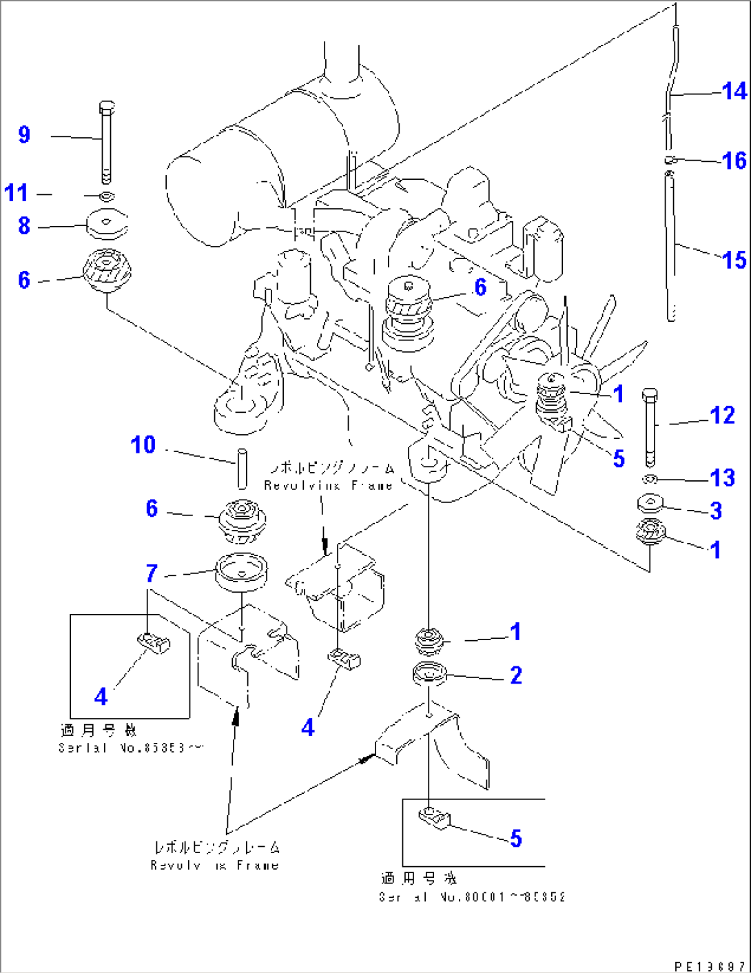ENGINE MOUNT(#80001-91086)