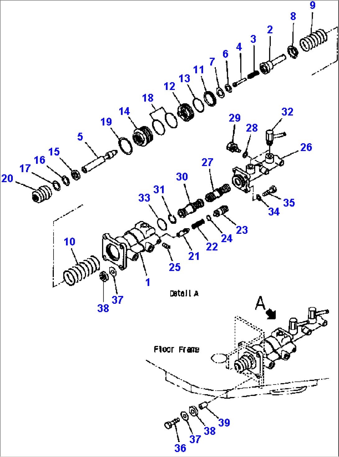 FIG NO. K4460-05A0 BRAKE CONTROL (BRAKE MASTER CYLINDER)