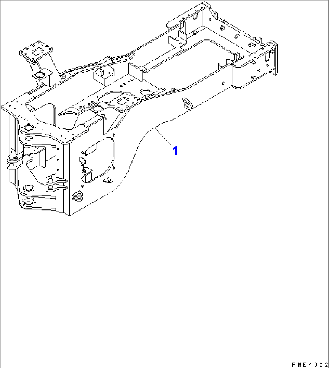 REAR FRAME (WITH BRAKE COOLING SYSTEM)(#52001-)