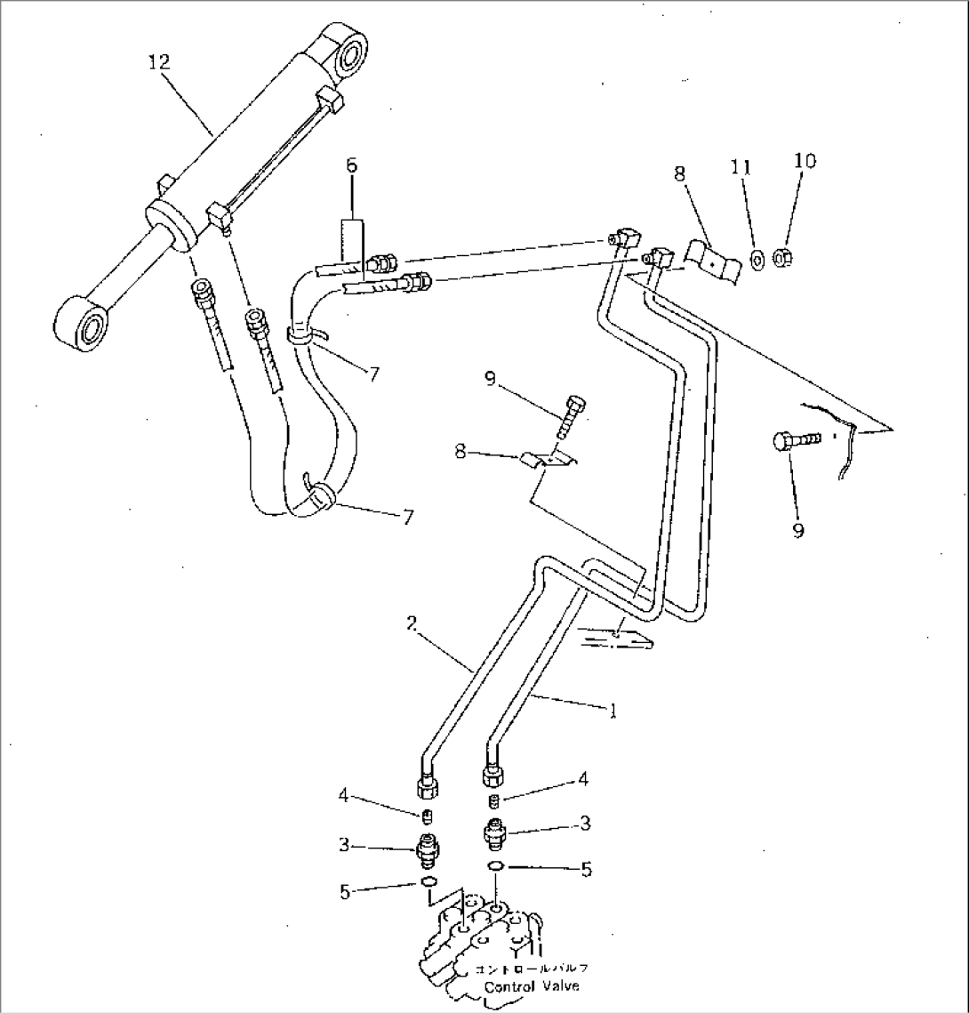 HYDRAULIC PIPING (BUCKET CYLINDER LINE)