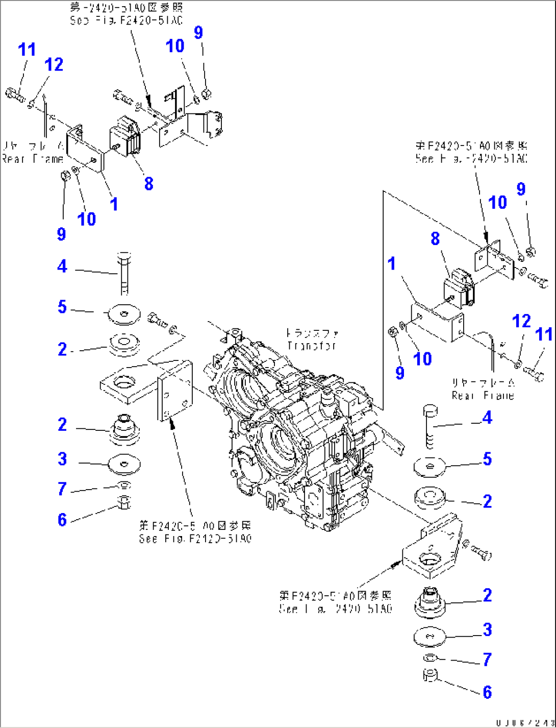 TRANSFER MOUNT(#75001-)