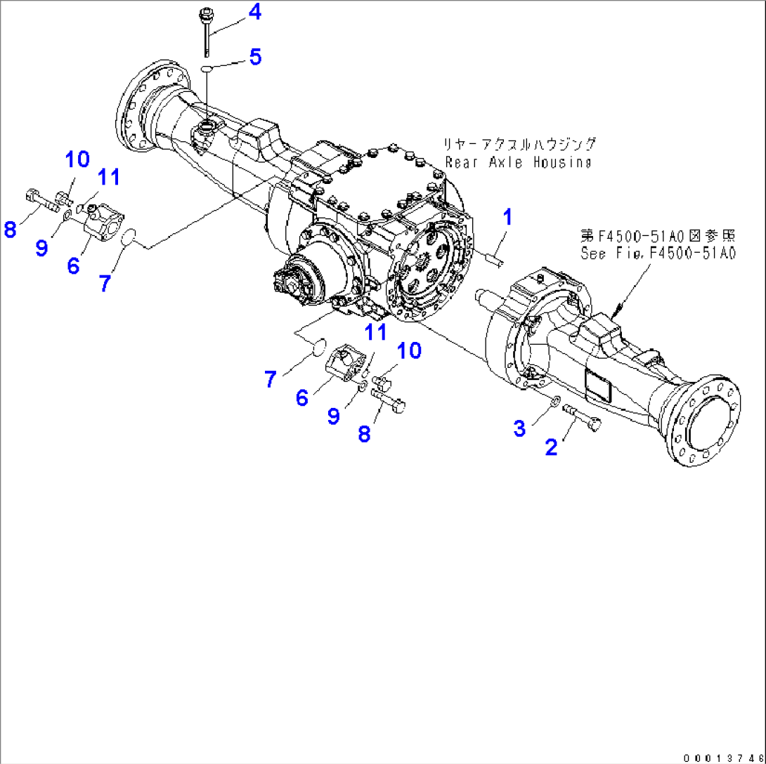 REAR AXLE (MOUNTING PARTS AND VALVE)