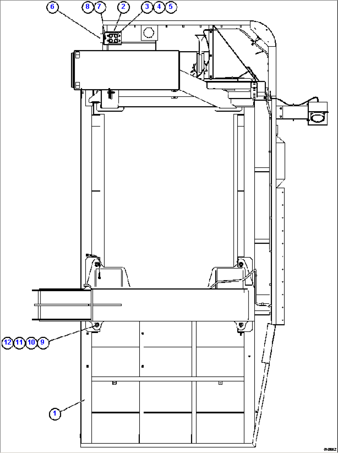 L.H. DECK & BUMPER MOUNTING