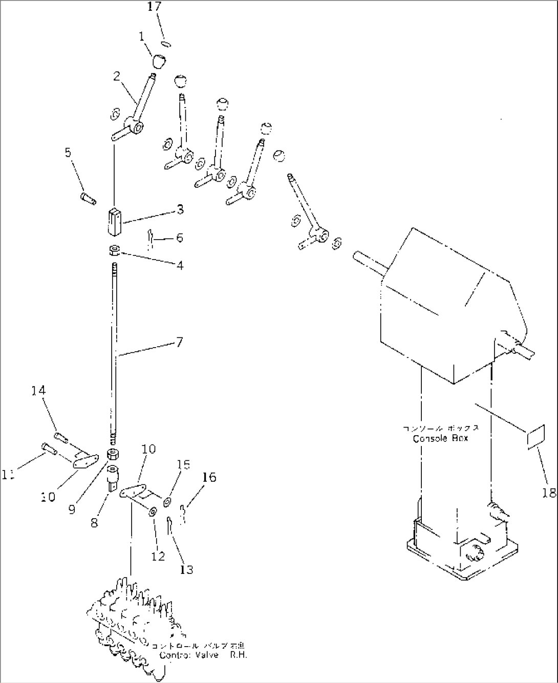 HYDRAULIC CONTROL LEVER (FOR SCARIFIER)