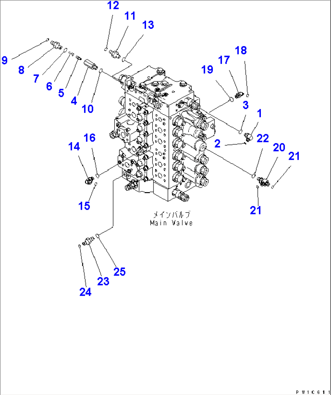 MAIN VALVE (CONNECTING PARTS) (2/2)