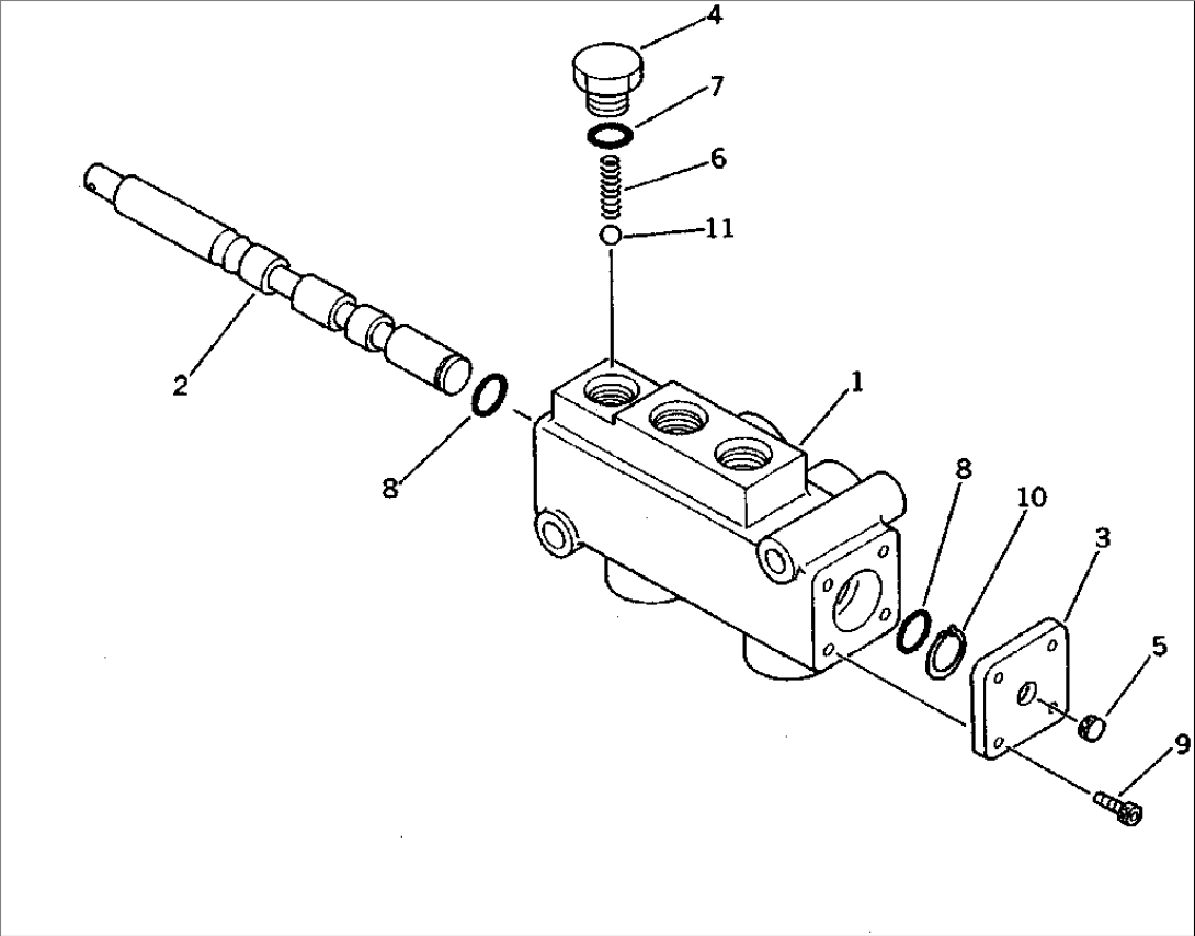 SELECTOR VALVE (KE AND USA SPEC.)