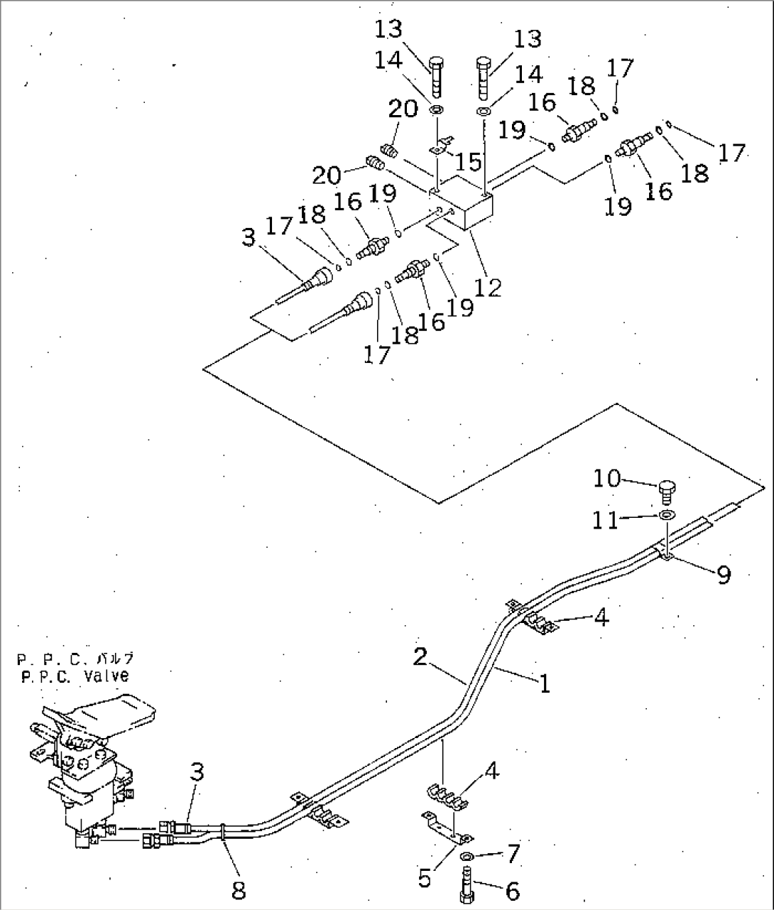 ATTACHMENT PPC LINE (PPC) (1 ACTUATOR) (WITHOUT SENSOR)(#30025-30118)