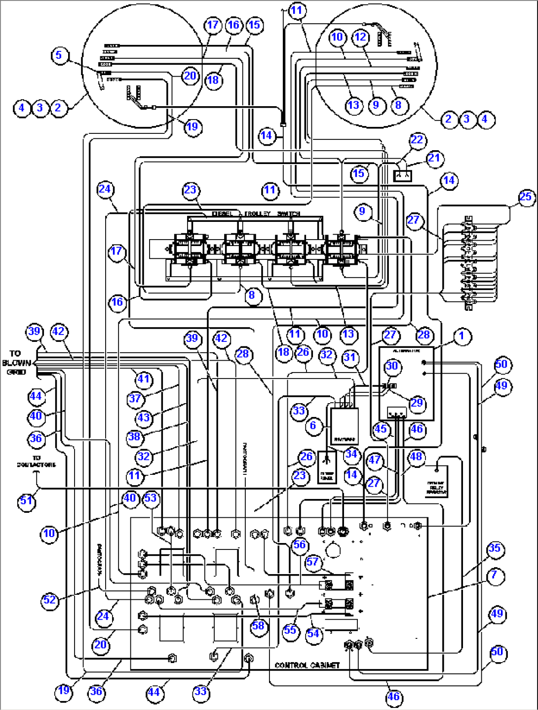 ELECTRIC POWER COMPONENTS WIRING (TROLLEY)