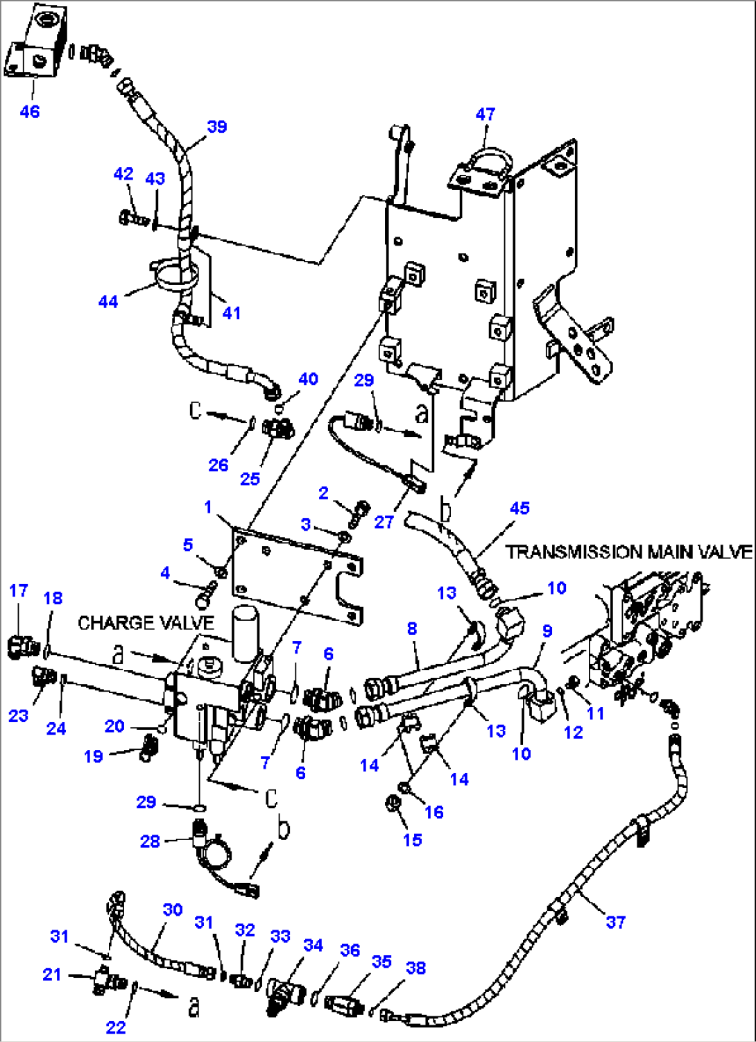 K4460-04A0 BRAKE CONTROL ACCUMULATOR CHARGE VALVE MOUNTING