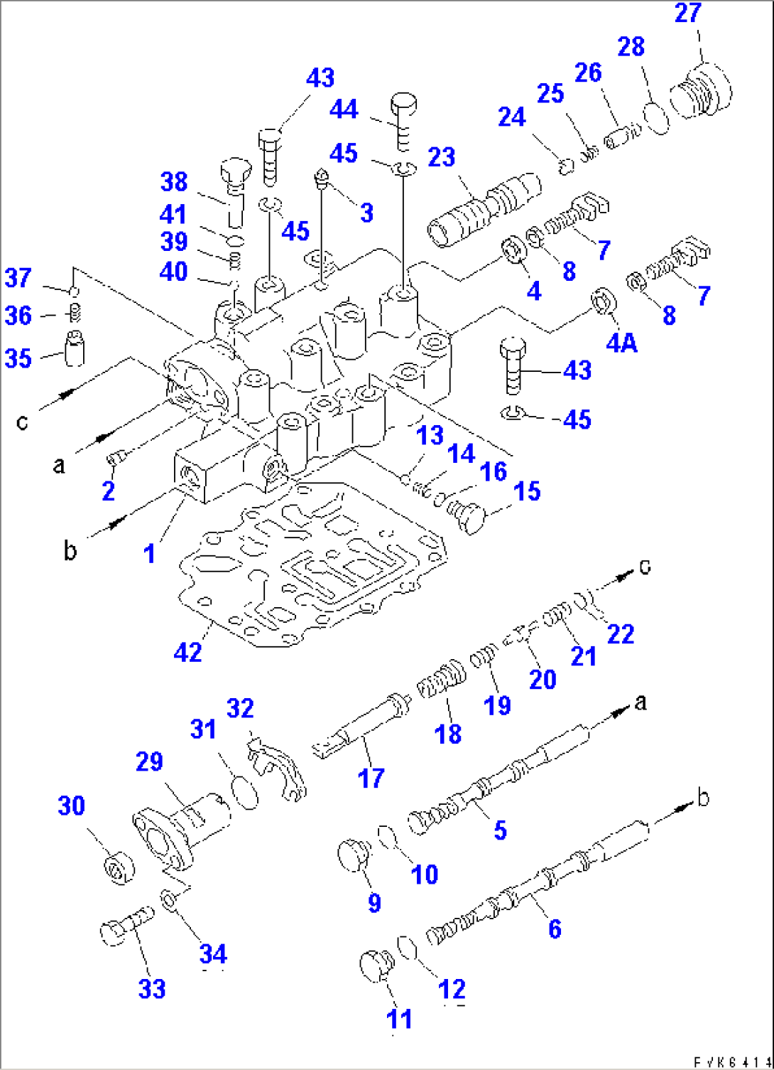 TRANSMISSION VALVE (SELECTOR AND INCHING)