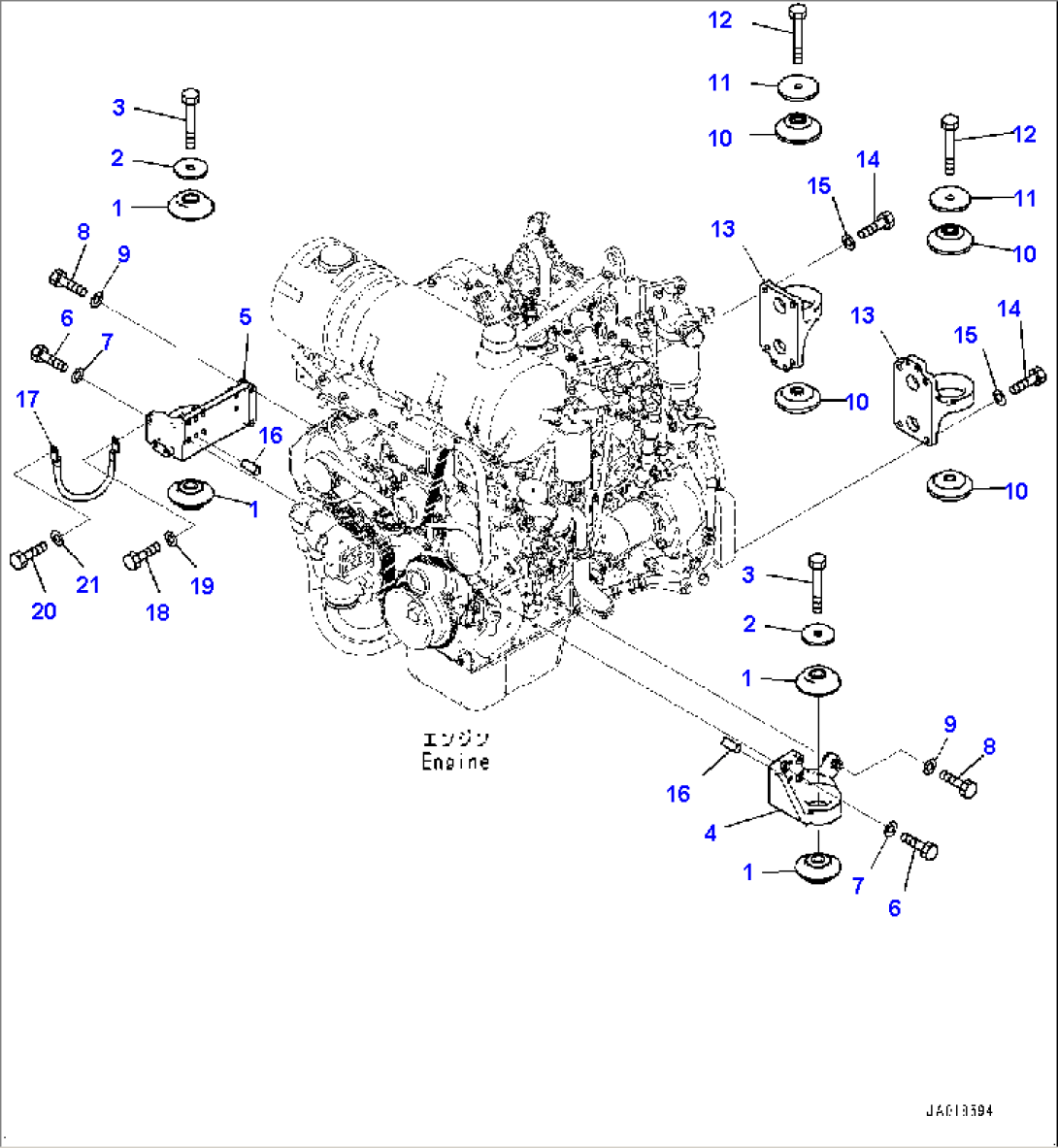 Engine Mounting (#90001-)
