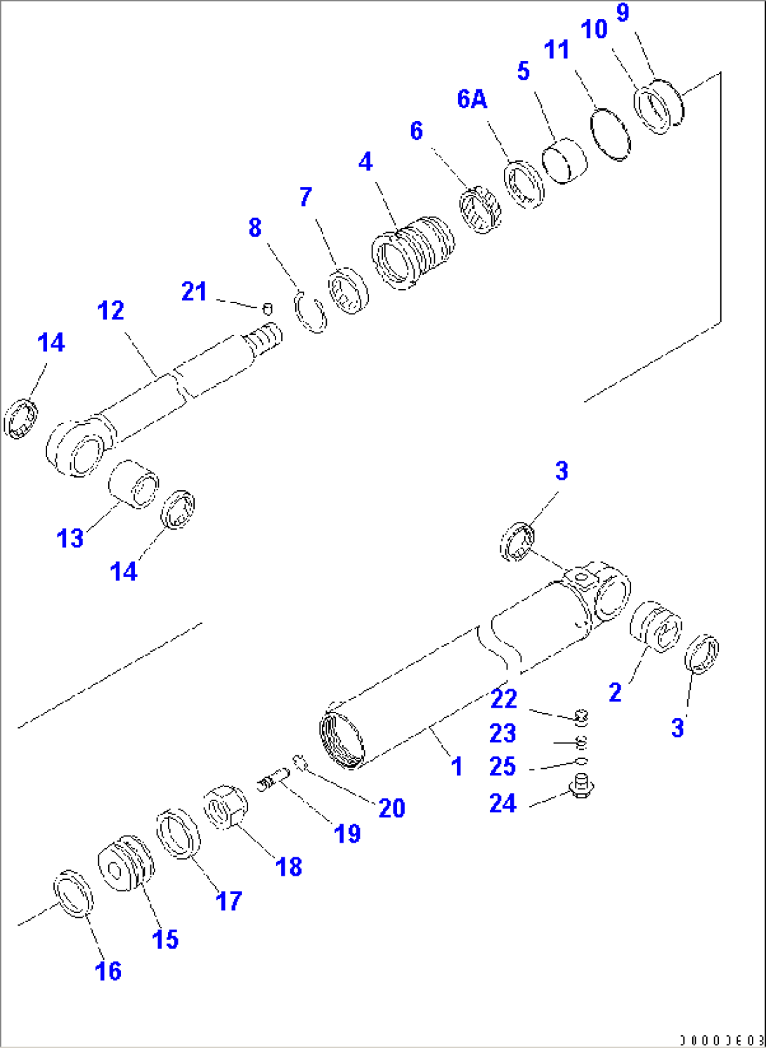 STEERING CYLINDER (-40ßC SPEC.)
