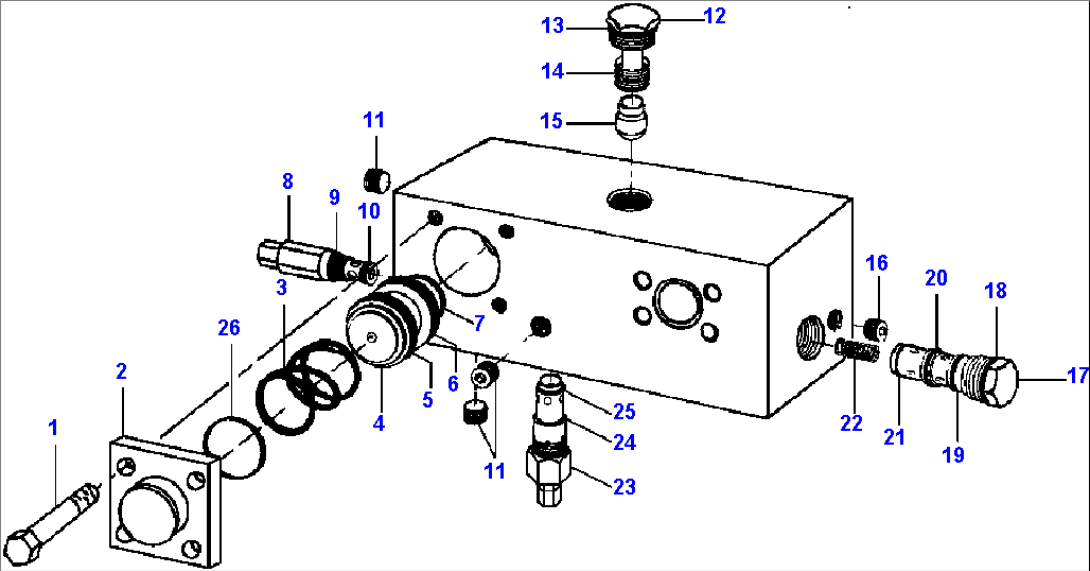 FIG. H0360-01A0 VALVE - FLOW REGULATOR/DIVERTER - S/N 12031 AND DOWN