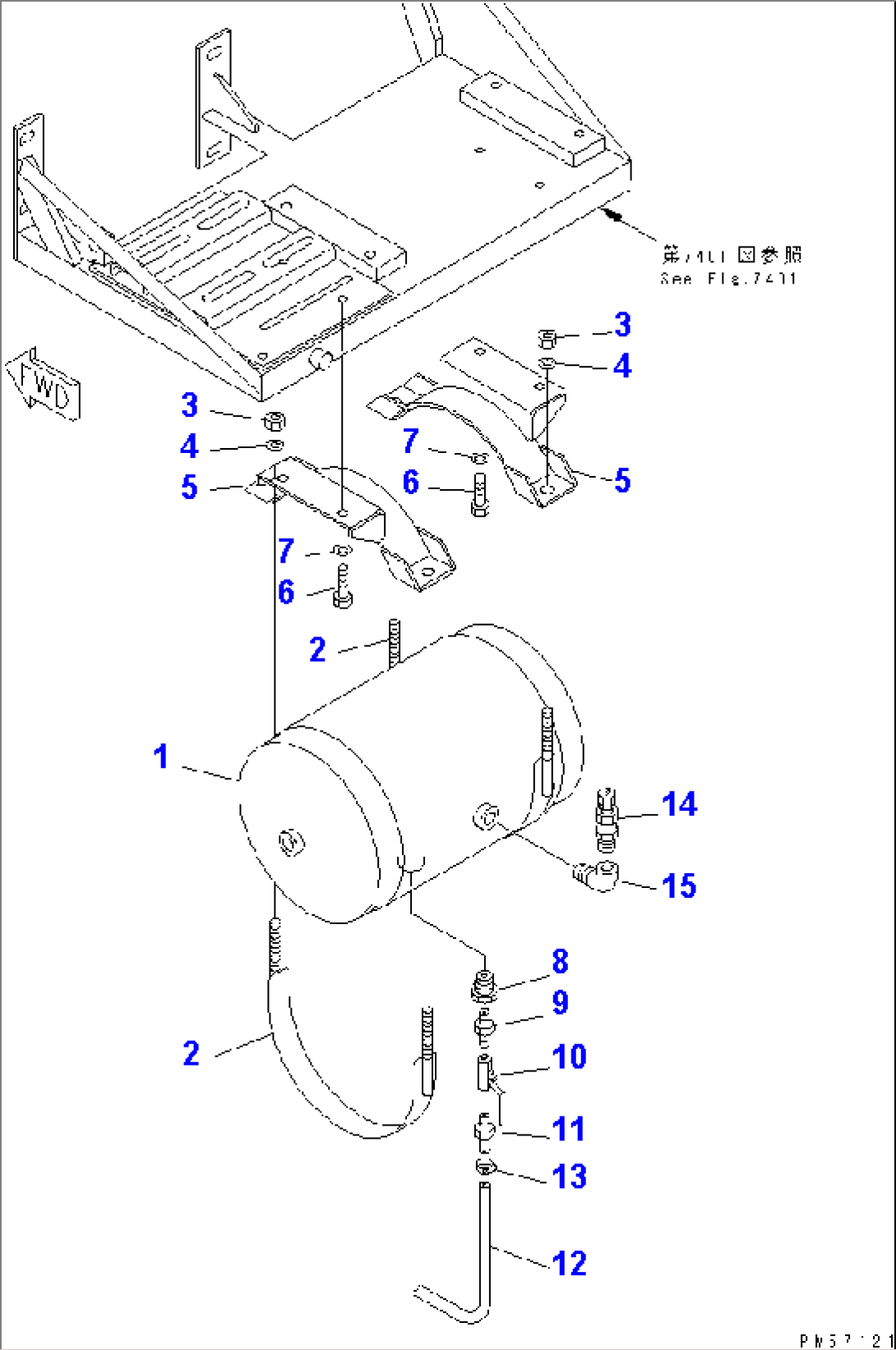 DUST COLLECTOR (3/4) (AIR TANK)