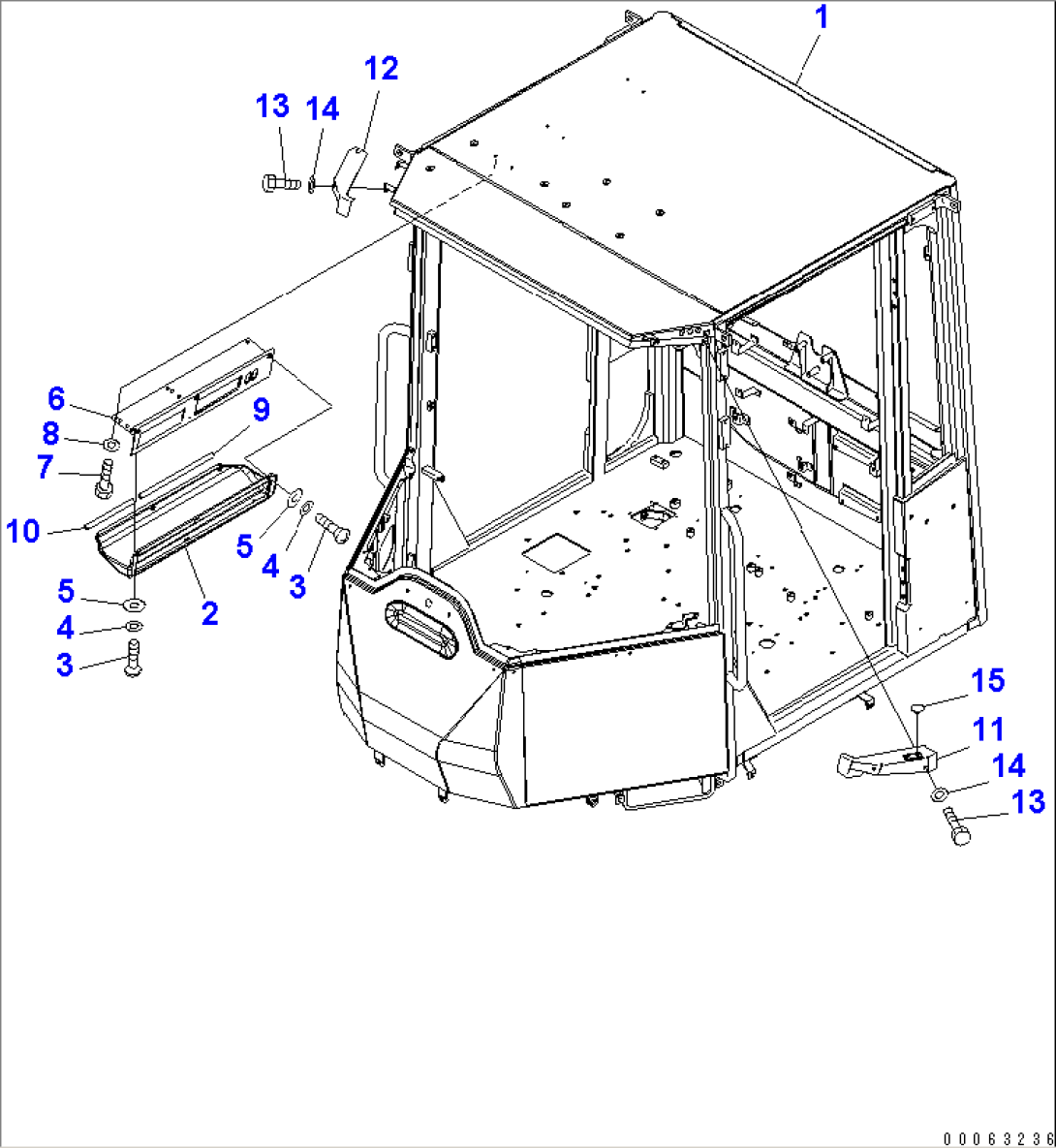 ROPS CAB (CAB)(#75001-)