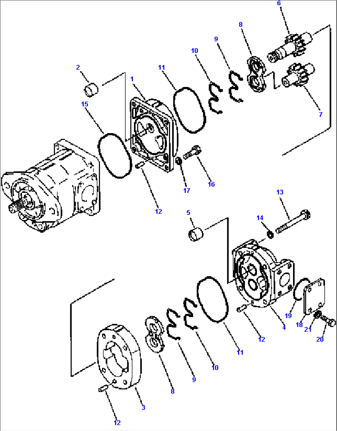 CHARGING PUMP REAR ASSEMBLY