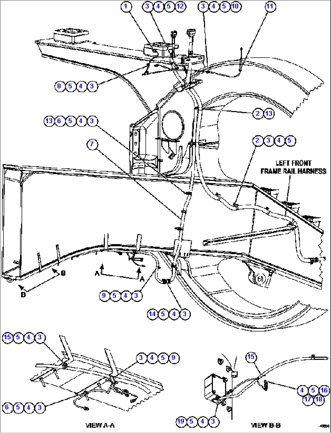LH FRAME RAIL WIRING 2/2
