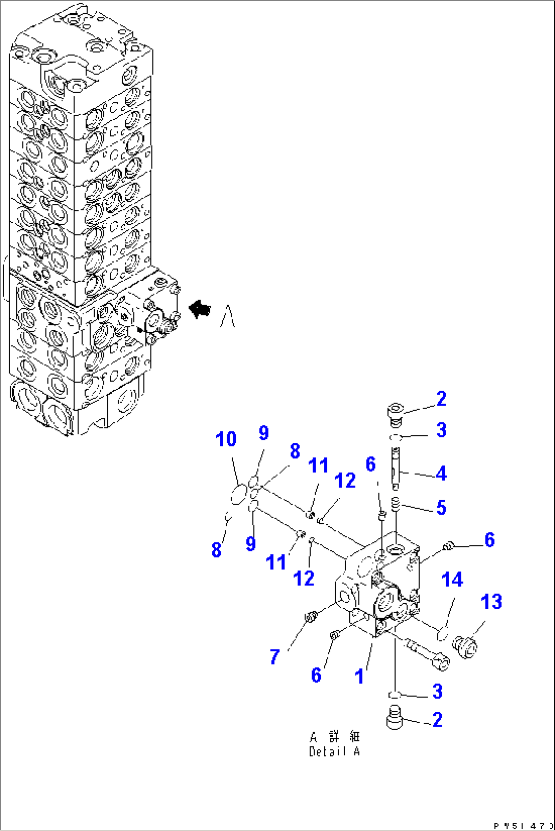 MAIN VALVE (10-VALVE) (15/24) (FOR ATTACHMENT)(#3001-)