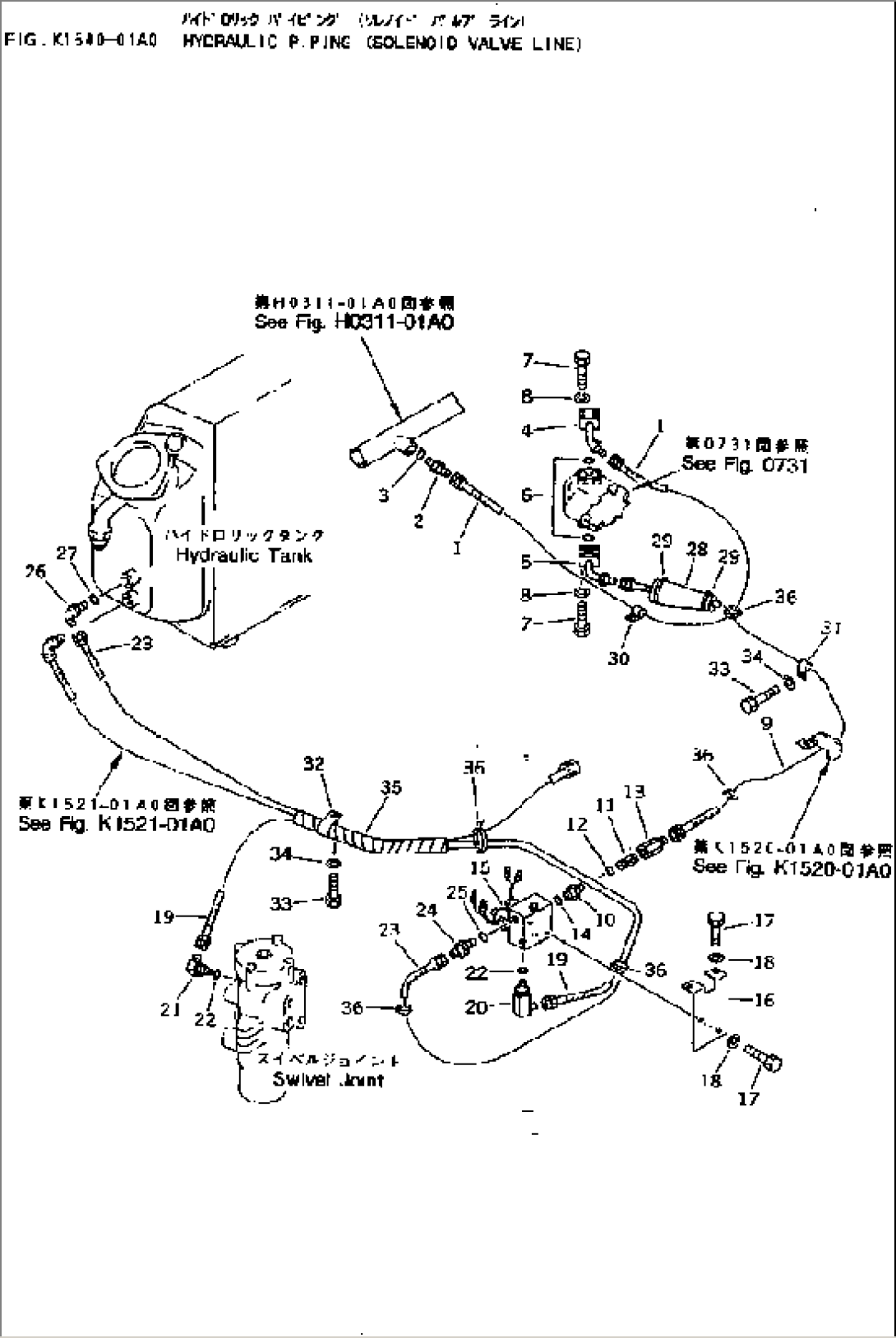 HYDRAULIC PIPING (SOLENOID VALVE LINE)
