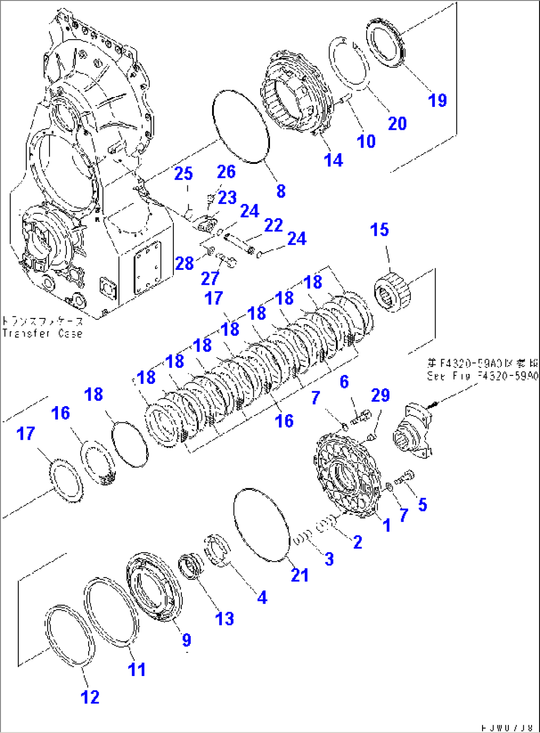 TRANSMISSION PARKING BRAKE(#50001-(1013))