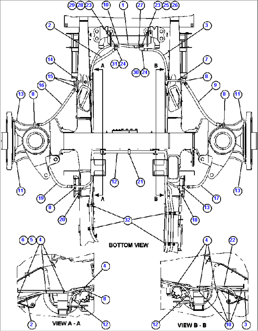 BRAKE COOLING PIPING - FRONT