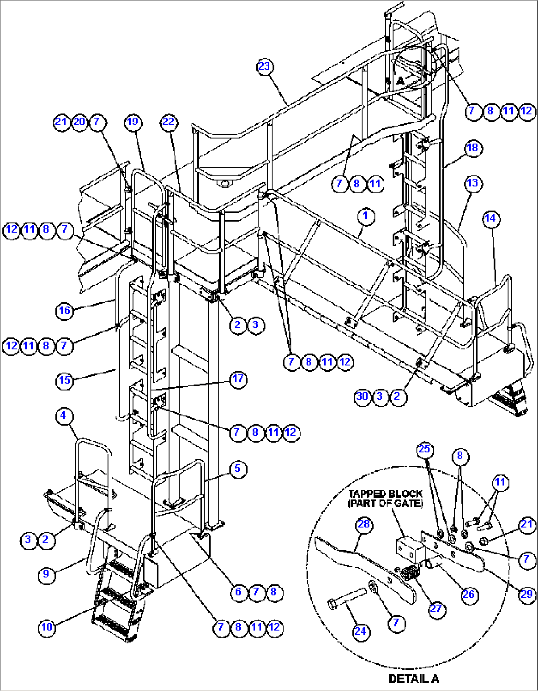 HANDRAILS - LADDERS, STEPS & PLATFORMS