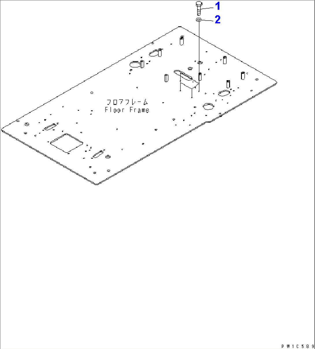 FLOOR FRAME (KOMTRAX LESS)