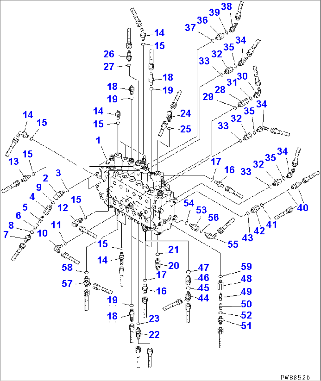 MAIN VALVE (CONNECTING PARTS)(#10001-11999)