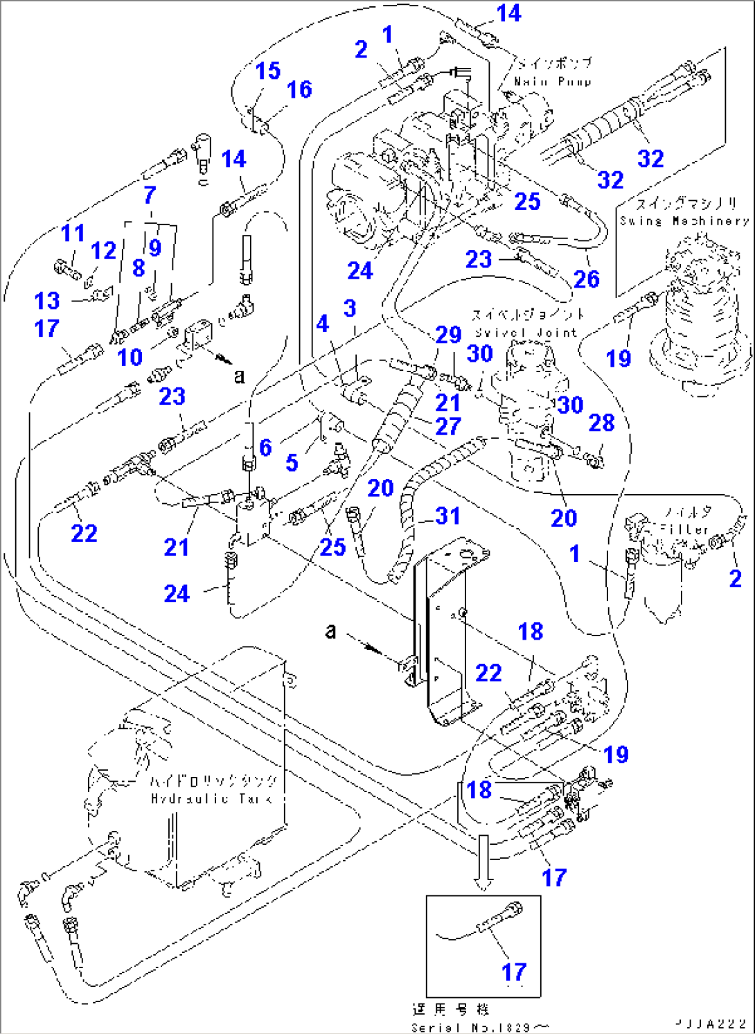 P.P.C. MAIN LINE (PIPING) (NORTH AMERICA SPEC.)(#1801-)