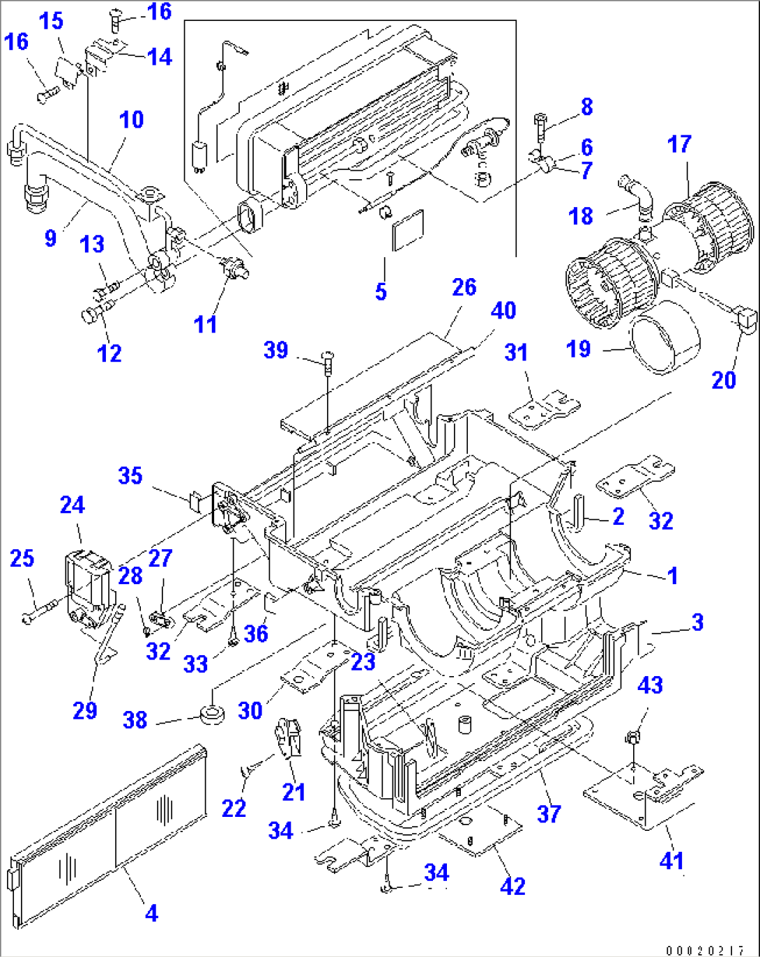 AIR CONDITIONER UNIT (2/2) (MANUAL AIR CONDITIONER)