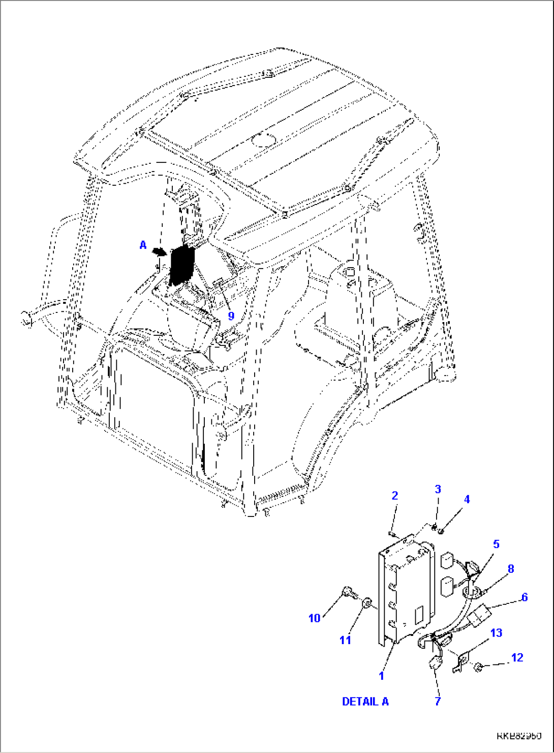 ELECTRICAL SYSTEM (KOMTRAX LINE) (FOR CAB) (2/2)