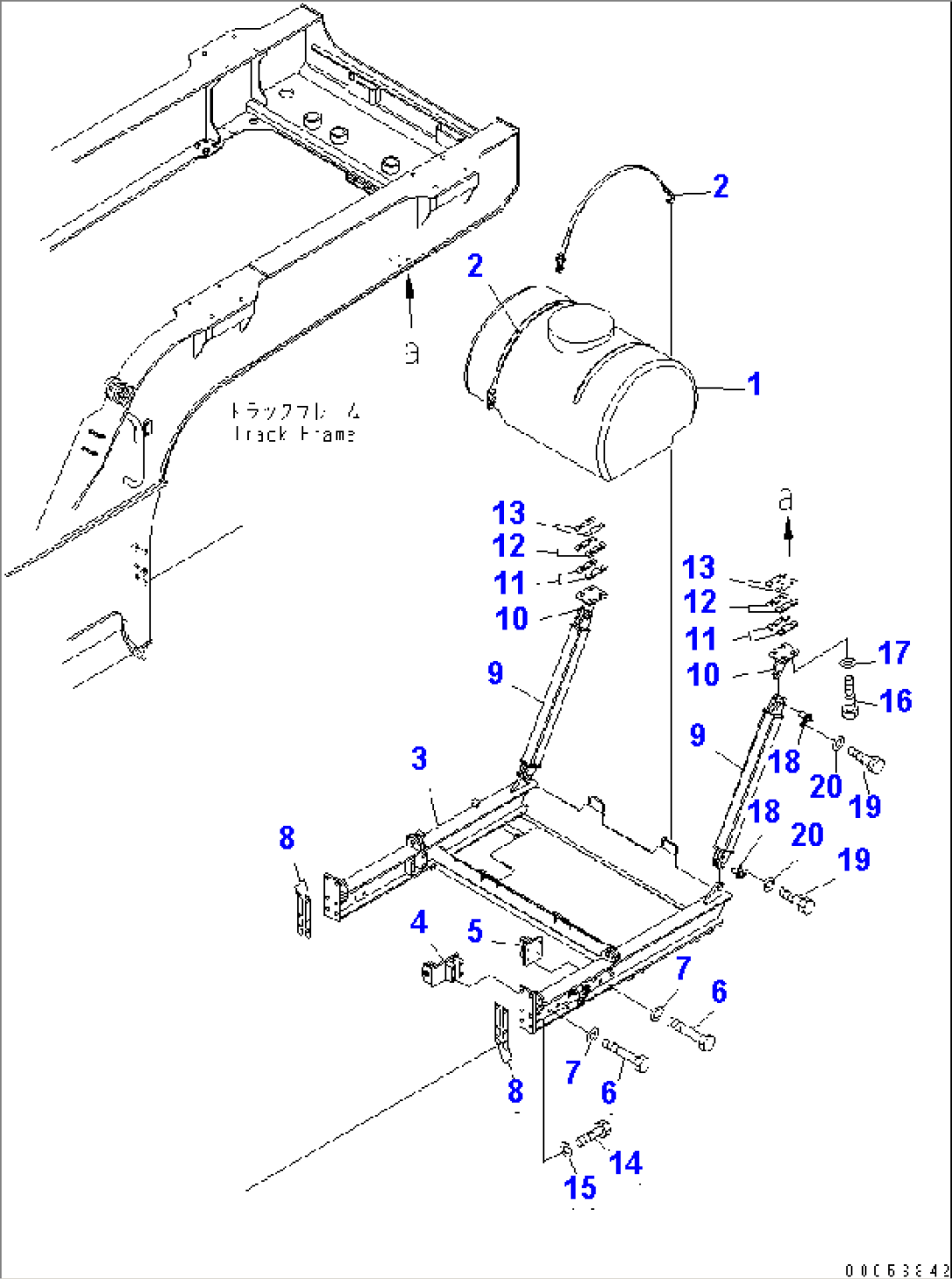 WATER TANK AND PUMP (TANK AND BRACKET) (FOR RIGHT HAND)(#2001-2608)