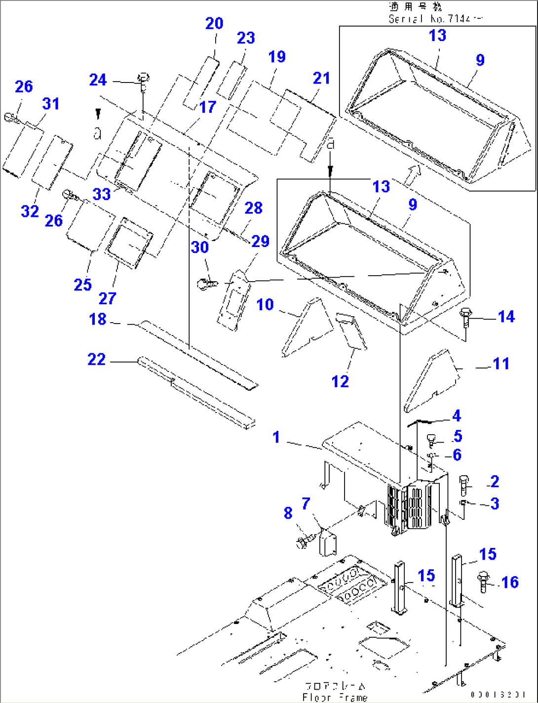 FLOOR (REAR COVER) (WITH AUTO LUBRICATION)