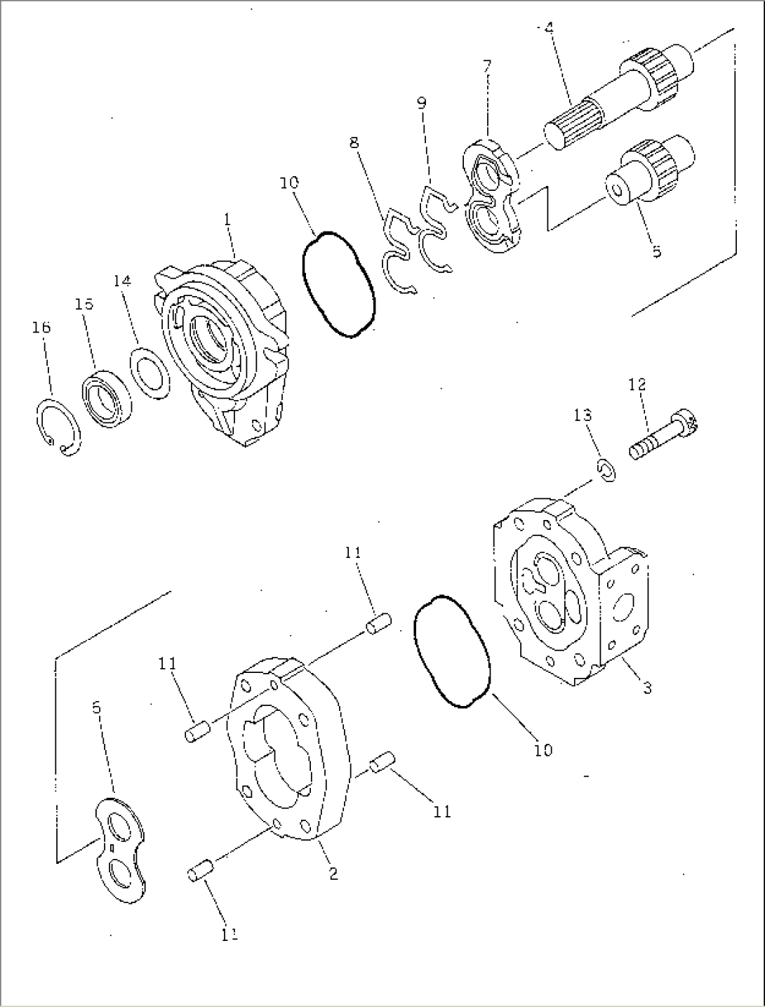 HYDRAULIC PUMP (TORQFLOW TRANSMISSION)(#20001-)