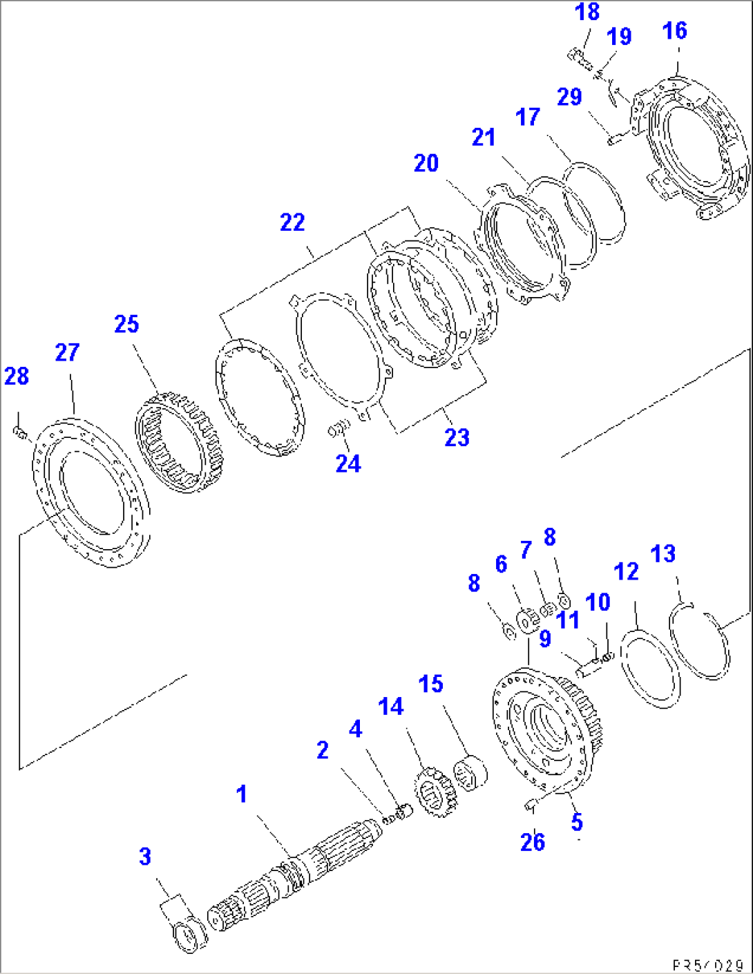 TRAMSMISSION (2ND CLUTCH)(#10001-10554)