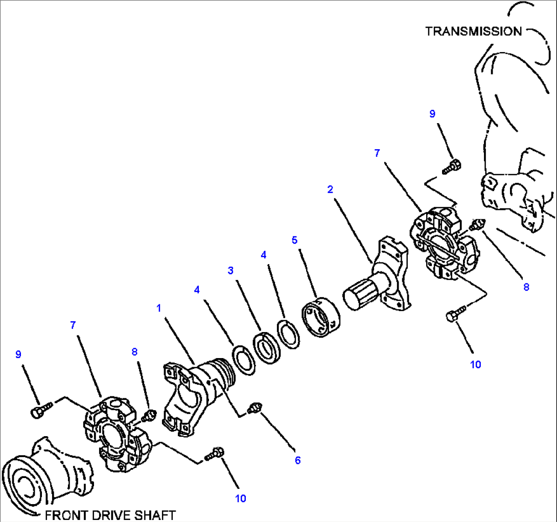 FIG NO. 3011 CENTER DRIVE SHAFT KOMATSU