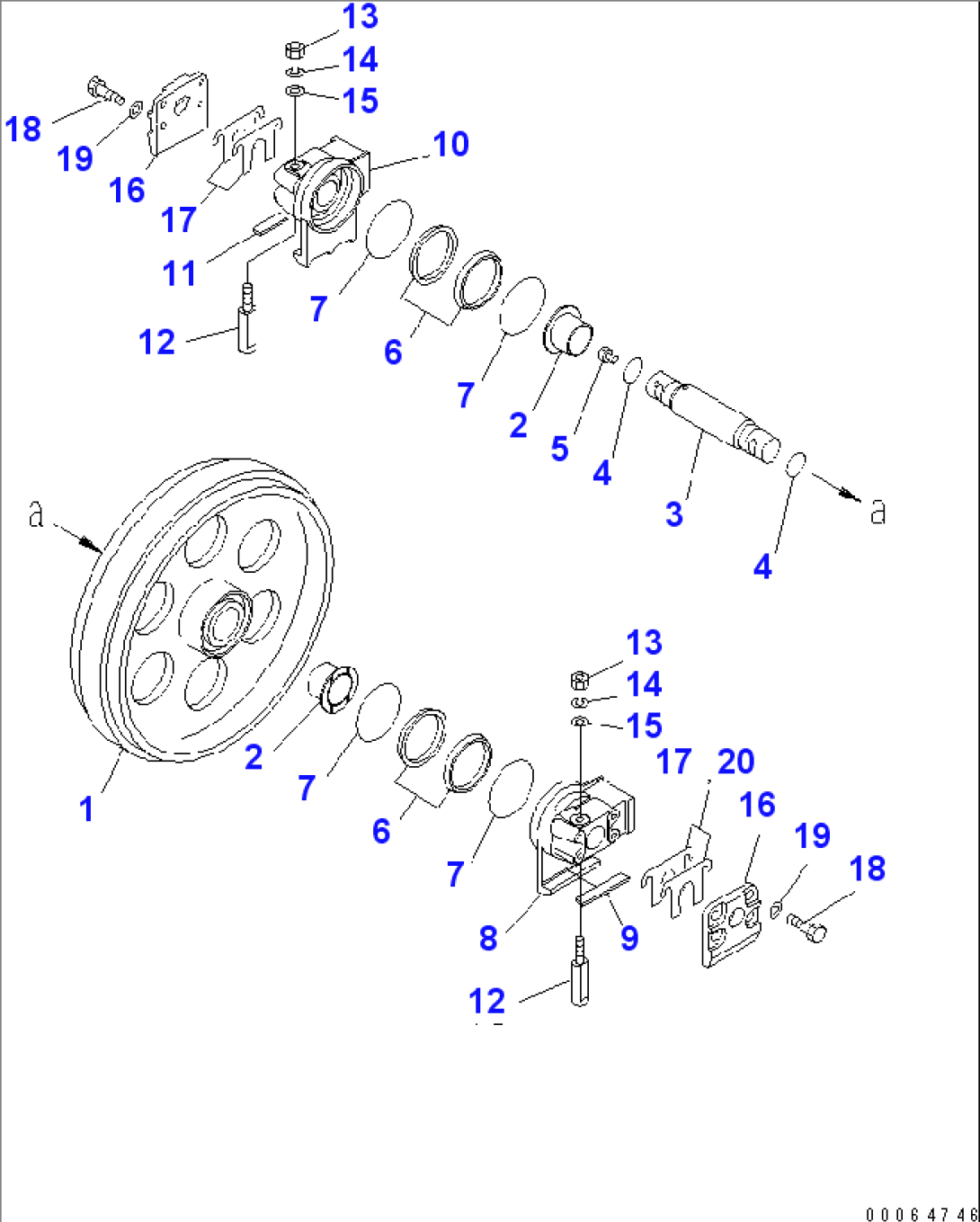 FRONT IDLER(#90001-)