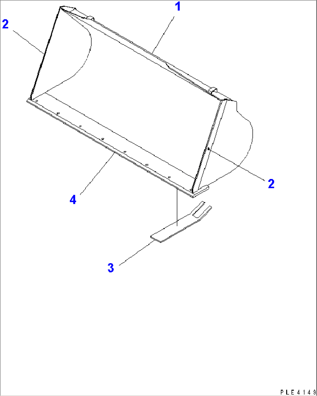 BUCKET¤(SNOW) 1.2M3 (WITH B.O.C.¤1.3M3)