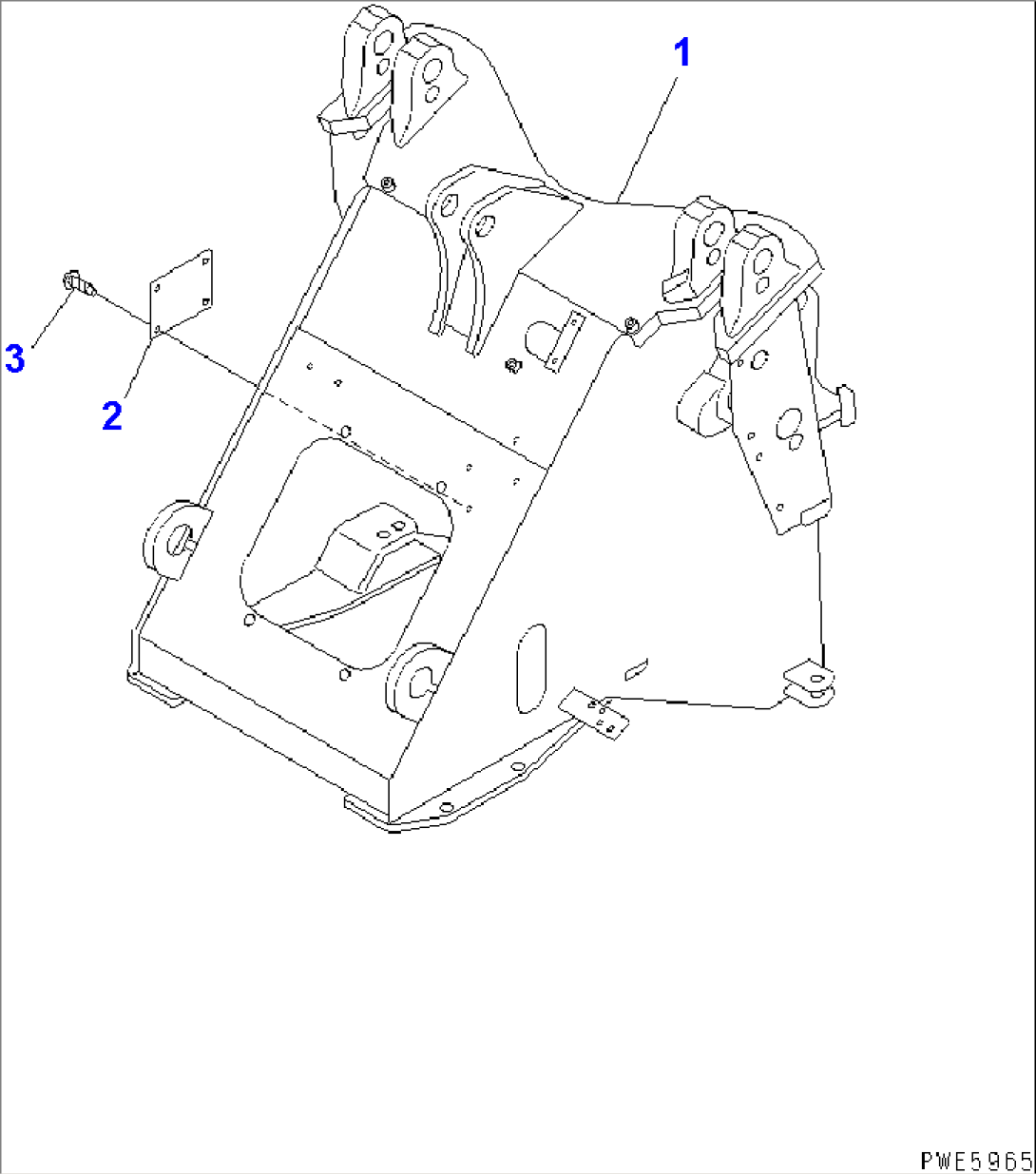 FRONT FRAME (1/2) (FRAME) (WITH MULTI COUPLER)